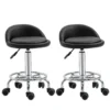 Rolkruk Met Rugleuning 57 72 Cm In Hoogte Verstelbaar Draaikruk Voor Kantoor Salon Massage
