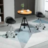 Rolkruk Met Rugleuning 57 72 Cm In Hoogte Verstelbaar Draaikruk Voor Kantoor Salon Massage