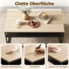 Salontafel Met Opbergruimte, Moderne Industriële Stijl, Woonkamertafel Voor Woonkamer, Slaapkamer, 100 X 59 X 47 Cm, Eik