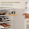Schoenenkast Met 2 Deuren, 6 Verstelbare Planken, Soft close Scharnieren Voor 21 Paar, Wit