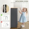 Schoenenkast Met 2 Klapvakken, Verstelbare Scheidingswand Voor 8 12 Paar Schoenen, 72 X 26 X 80 Cm, Donkergrijs