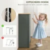 Schoenenkast Met 2 Klapvakken, Verstelbare Scheidingswand Voor 8 12 Paar Schoenen, 72 X 26 X 80 Cm, Lichtgrijs