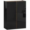 Schoenenkast Met Stille Veiligheidsopening, 6 Niveaus, Greeploos Ontwerp, Hoogglans Zwart