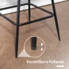 Set Van 2 Barkrukken, 68 Cm Draaibare Toogkrukken Met Rugleuning Voor Keukeneiland, Eetkamer, Zwart