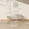 Staande Lamp Met Rekken, Instelbare Helderheid & Kleurtemperatuur Voor Slaapkamer, Kantoor, Woonkamer, Wit
