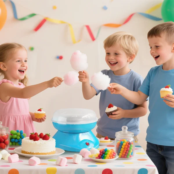 Suikerspinmachine Voor Thuis Katoensnoep Machine 550W Voor Kinderfeestje, Verjaardag, Feest