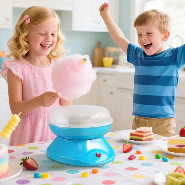Suikerspinmachine Voor Thuis Katoensnoep Machine 550W Voor Kinderfeestje, Verjaardag, Feest