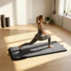 Trainingsmat, Opvouwbare Fitnessmat Sportmat Met Handvatten Gymnastiekmat Grijs, 180 X 80 X 5 Cm