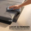 Trainingsmat, Opvouwbare Fitnessmat Sportmat Met Handvatten Gymnastiekmat Grijs, 180 X 80 X 5 Cm