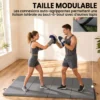 Trainingsmat, Opvouwbare Fitnessmat Sportmat Met Handvatten Gymnastiekmat Grijs, 180 X 80 X 5 Cm