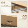 Uitschuifbare Eettafel Voor Kleine Ruimtes, Om Te Bouwen Tot Console, Zitplaatsen Voor 10 Personen, Lichtbruine Houtlook