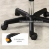 Verstelbare Rolkruk Met Rugleuning 72 84 Cm Hoog 360° Draaibaar Werkstoel Voor Kantoor Salon Lichtbruin