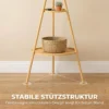 Vrijstaande Kapstok Met 9 Haken En 2 Planken Voor De Entree, Natuur