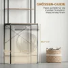 Wasmachinerek Badkamerrek Met Droogstang, 3 Niveaus Voor Badkamer, Wasruimte, 67 X 40 X 161,8 Cm, Bruin
