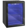 Wijnkoeler Voor 16 Flessen, 48 L Capaciteit, 4 16°C, Inbouw Koelkast Voor Dranken En Bier, Met Glazen Deur, LED licht