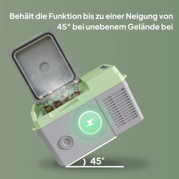 12 Liter Kompressor Kühlbox Elektrische Kühlbox Mit Anschluss Kühlhaltefunktion Grau+Grün