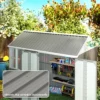 12 Stück Trapezblech 129x45cm 7m² Verzinkt Dachblech 0,25 Mm Wetterfest Profilblech Hellgrau