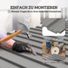 12 Stück Trapezblech 129x45cm 7m² Verzinkt Dachblech 0,25 Mm Wetterfest Profilblech Hellgrau