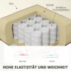 2 Sitzer Sofa, Weiche Polsterung, Pflegeleichter Bezug, Bis 220 Kg, 117 X 56,5 X 77 Cm, Cremeweiß