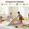 2 teiliges Schaumstoff Bausteine Für Kleinkinder Mit Abnehmbaren Bezügen, Indoor Kletter Und Krabbelspielset, Blau
