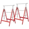 2 X Gerüstbock, Unterstellbock, Stahl, Rot