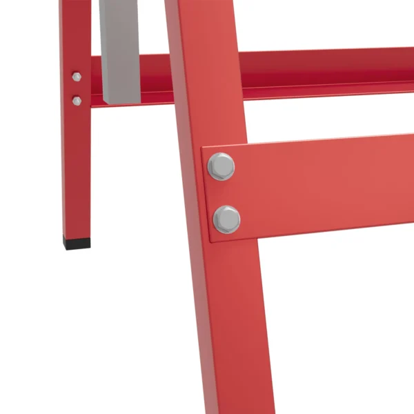 2 X Gerüstbock, Unterstellbock, Stahl, Rot