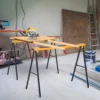 2er Set Arbeitsbock, Handwerks Ständer, Bis Zu 250 Kg Belastbar, Metall, Gelb