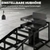 2er Set Hydraulische Auffahrrampe Höhenverstellbar Schwellenrampe 3 T Tragkraft, Bordsteinrampe Für Reifen Bis 23 Cm