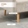 2er Sofa Sofa Couch, Modern Design, Inkl. 2 Kissen, Holzbeine, 130 X 70 X 80 Cm, Creme