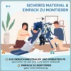 3 In 1 Kinderrutsche Mit Klettergerüst Basketballkorb Kleinkindrutsche, Cartoon Design ür Kleinkinder 18 36 Monaten Blau
