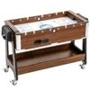 3 in 1 Multi Spieltisch Drehbar Multifunktionstisch Mit Billardtisch Tischfußball Airhockey Ablagefach