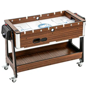 3 in 1 Multi Spieltisch Drehbar Multifunktionstisch Mit Billardtisch Tischfußball Airhockey Ablagefach