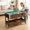 3 in 1 Multi Spieltisch Drehbar Multifunktionstisch Mit Billardtisch Tischfußball Airhockey Ablagefach