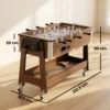 3 in 1 Multi Spieltisch Drehbar Multifunktionstisch Mit Billardtisch Tischfußball Airhockey Ablagefach