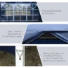 3 X 3 M Pavillon Mit 4 Seitenwänden, Fenster, Festzelt Mit UV Schutz, Gartenzelt Inkl. Tragetasche, Stahl, Blau
