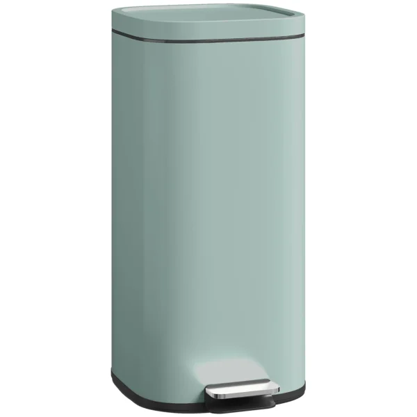 30L Küchenmülleimer Pedaleimer Mit Deckel, Soft Close Und Offenhalte Funktion Für Küche, Zuhause