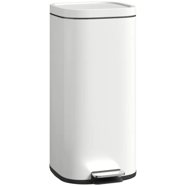 30L Küchenmülleimer Pedaleimer Mit Deckel, Soft Close Und Offenhalte Funktion Für Küche, Zuhause