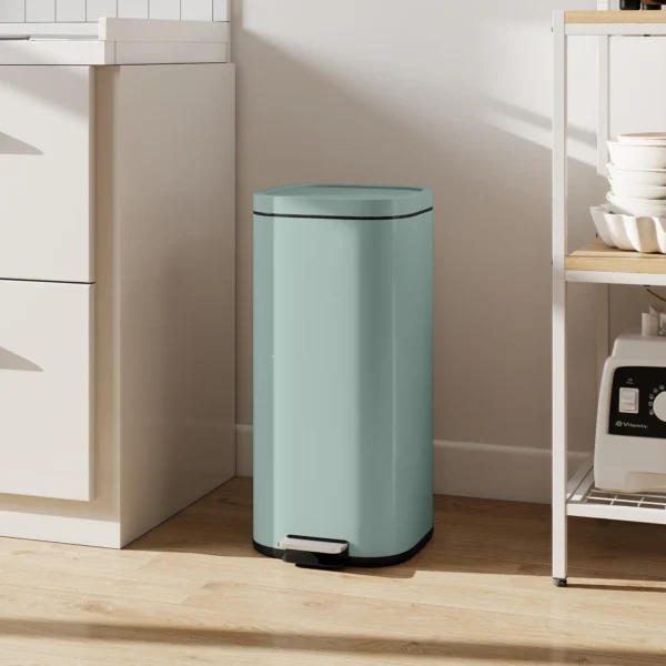 30L Küchenmülleimer Pedaleimer Mit Deckel, Soft Close Und Offenhalte Funktion Für Küche, Zuhause