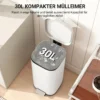 30L Küchenmülleimer Pedaleimer Mit Deckel, Soft Close Und Offenhalte Funktion Für Küche, Zuhause