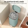 30L Küchenmülleimer Pedaleimer Mit Deckel, Soft Close Und Offenhalte Funktion Für Küche, Zuhause