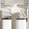 30L Küchenmülleimer Pedaleimer Mit Deckel, Soft Close Und Offenhalte Funktion Für Küche, Zuhause