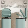 30L Küchenmülleimer Pedaleimer Mit Deckel, Soft Close Und Offenhalte Funktion Für Küche, Zuhause