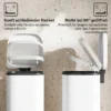 30L Küchenmülleimer Pedaleimer Mit Deckel, Soft Close Und Offenhalte Funktion Für Küche, Zuhause