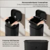 30L Küchenmülleimer Pedaleimer Mit Deckel, Soft Close Und Offenhalte Funktion Für Küche, Zuhause