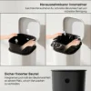 30L Küchenmülleimer Pedaleimer Mit Deckel, Soft Close Und Offenhalte Funktion Für Küche, Zuhause