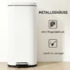 30L Küchenmülleimer Pedaleimer Mit Deckel, Soft Close Und Offenhalte Funktion Für Küche, Zuhause
