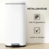 30L Küchenmülleimer Pedaleimer Mit Deckel, Soft Close Und Offenhalte Funktion Für Küche, Zuhause