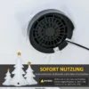 3er Set Aufblasbare Weihnachtsbäume, Inkl. Gebläse, In Und Outdoor, Inkl. Befestigungsmaterial, Weiß+Gold