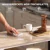 5 teiliges Bartisch Set Für 4 Personen, Industrieller Stehtisch Mit Hockern Für Küche & Esszimmer, Eiche
