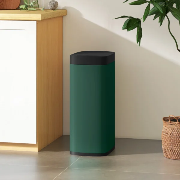 50L Sensor Mülleimer, Berührungslos Küchenmülleimer Mit Bewegungssensor, Fingerabdruckresistent